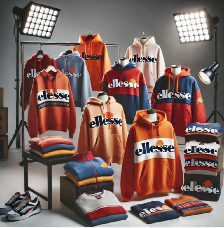 Home Ellesse collectie met sportieve stijl en retro twist: hoodies, trainingspakken en jassen met iconische logo